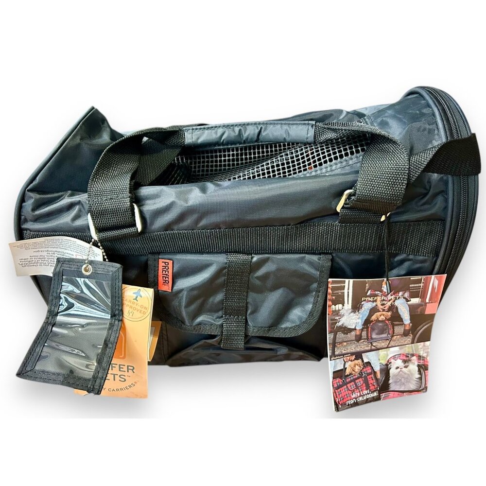 Prefer Pet Black Jet Set Dog Carrier Bag